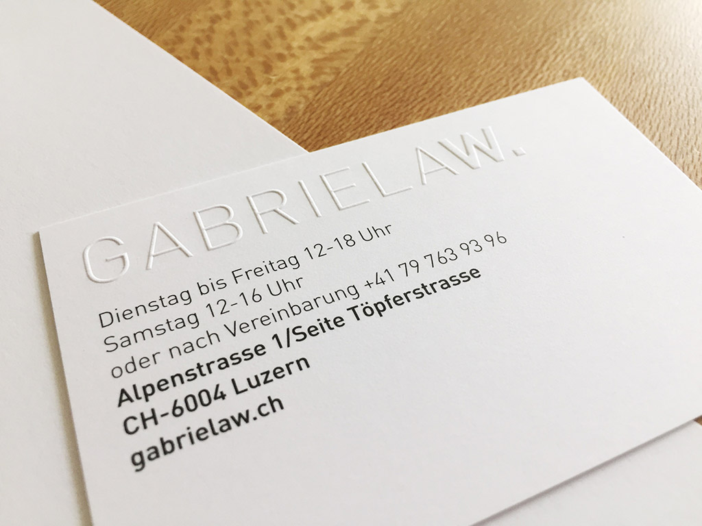 Gabriela W Visitenkarte