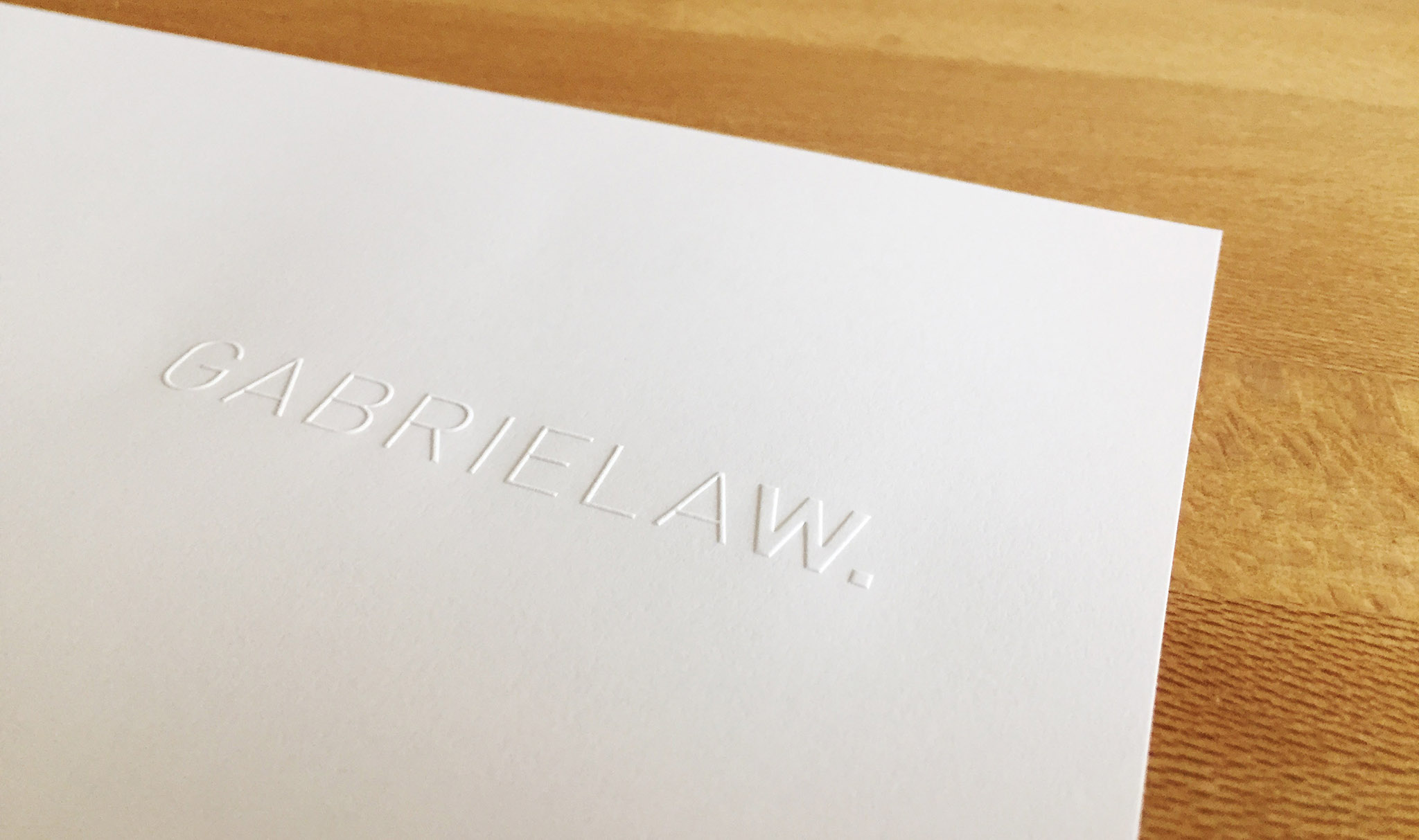 Gabriela W Logo Prägung