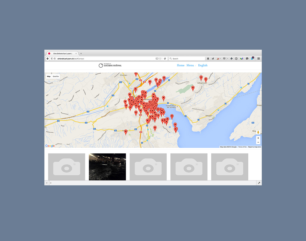 Website Sinfonie für Luzern