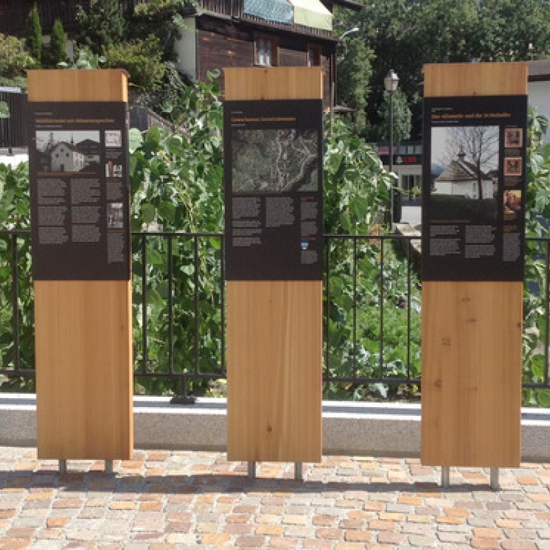 Tafeln Dorfrundgang Fiesch