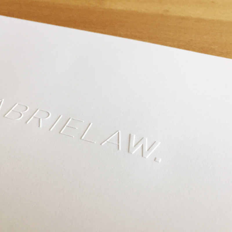 Gabriela W Logo Prägung